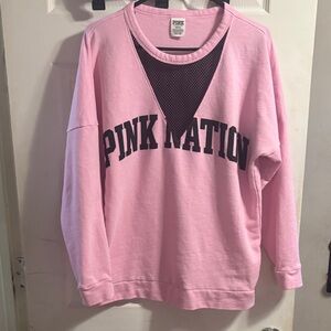 PINK Victoria's Secret Light Pink Crew Neck Sweater